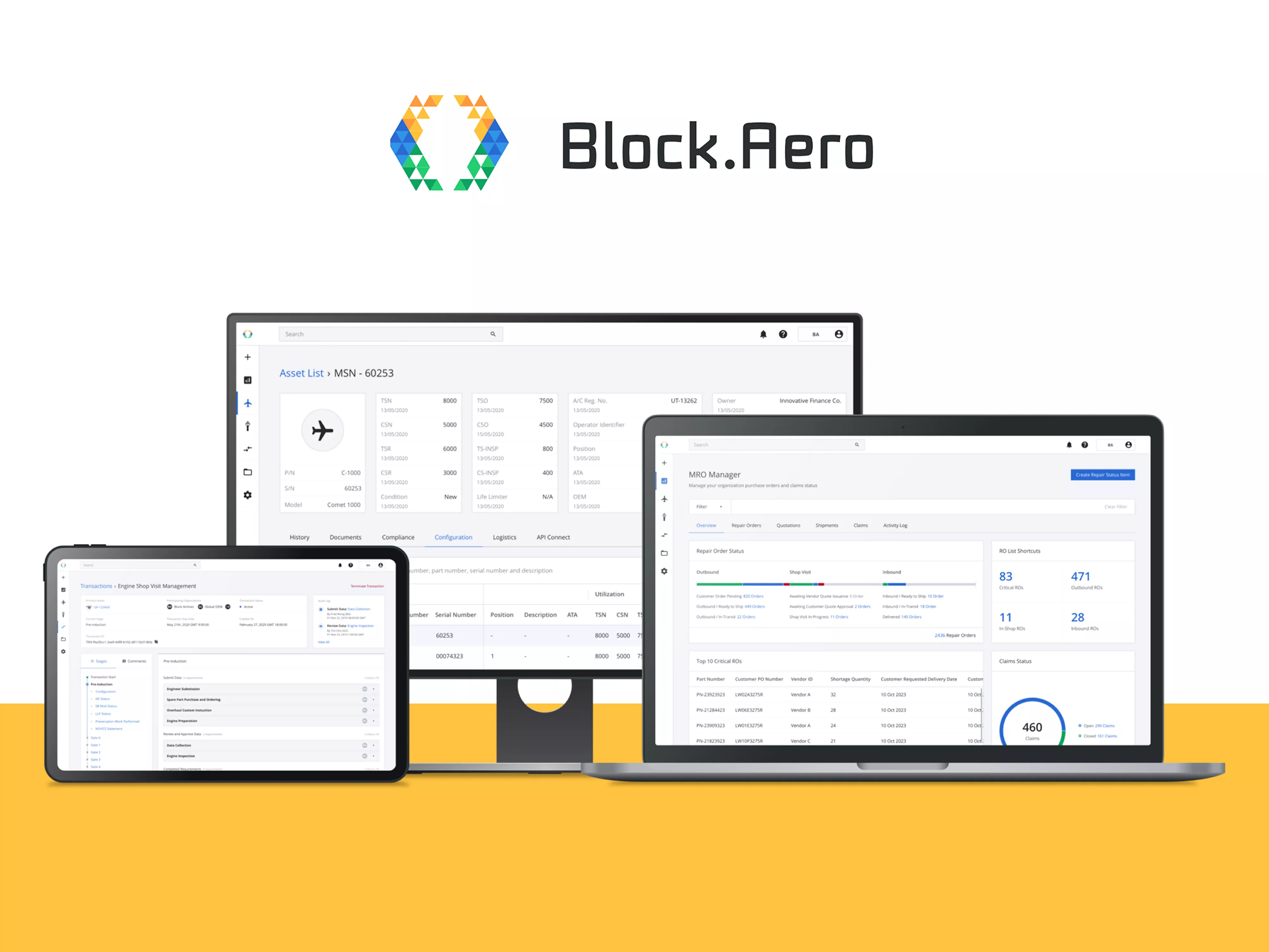 Block Aero Modernized aviation asset management with blockchain Eliminated security incidents by 100% with DLT technology